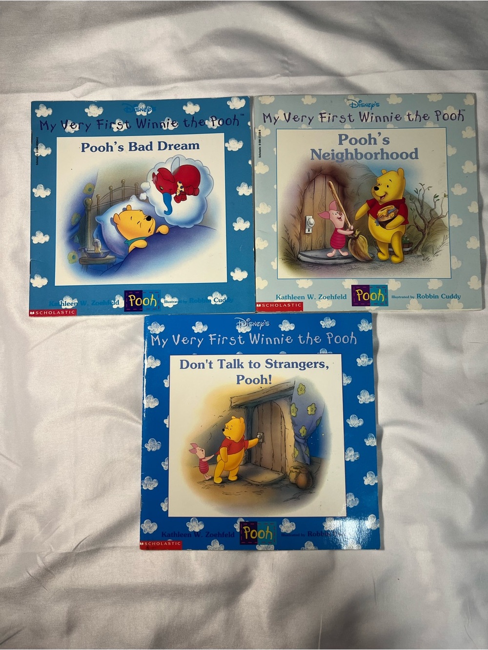 Vintage 90s Disney My Very First Winnie The Pooh Books Lot 3 PB Pooh’s Bad Dream